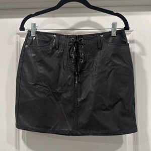 no boundaries Faux Leather Mini Skirt